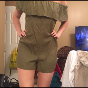 Olive Green Zara Romper